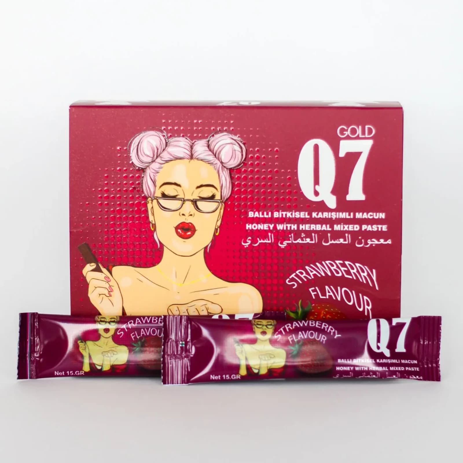 Gold Q7 Strawberry - Premium Herbal Sachets for Women